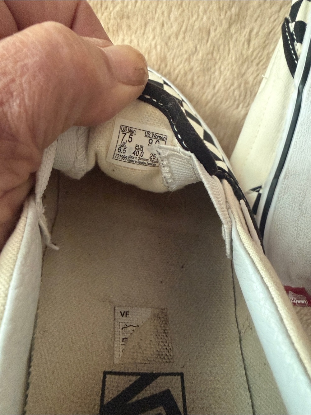 Vans slip on tennis shoes. 3542 - Picture 6 of 6
